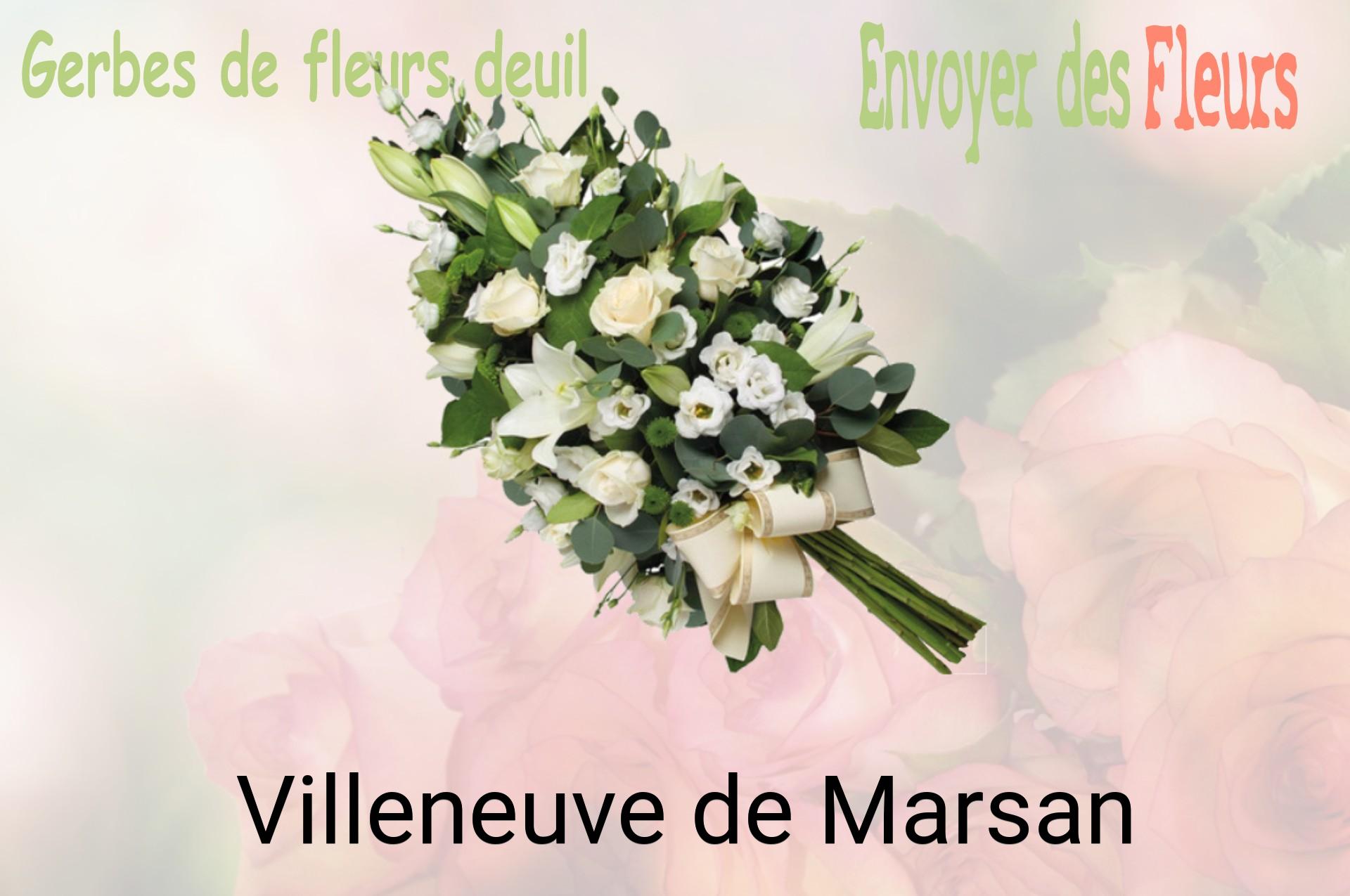 Gerbe de fleurs de deuil livrée à Villeneuve-de-Marsan